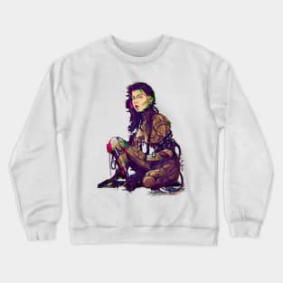 cyberpunk lady Crewneck Sweatshirt